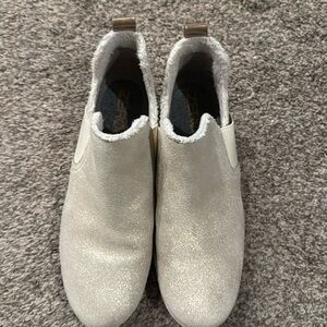 Cole Haan Zero Grand boot. Cream with gold glitter. Size 8.